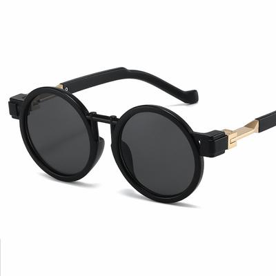 2024 Retro Round Sunglasses Steampunk Men Women Brand Designer Glasses Frames Oculos De Sol Shades UV Protection