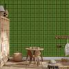 Olive and Bottle Green Checkered Wallpaper 50x1000
