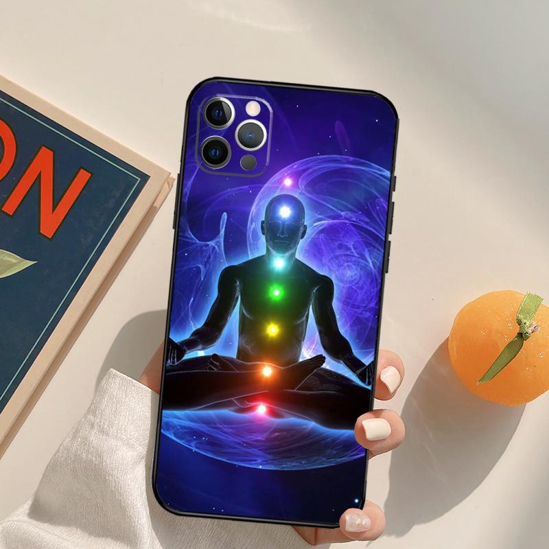 The Mandala Chakra Insist Yoga Funda Case For iPhone 15 14 16 Pro Max 11 12 13 Pro Max Mini XR 16e 16 15 Plus Phone Cover