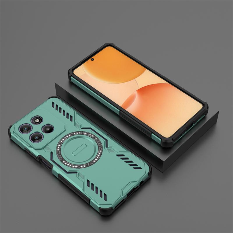 Custodia per Motorola Moto G57 Power Custodia per Moto G57 Power Armor con adsorbimento magnetico e ricarica wireless Custodia per Moto G57 Power
