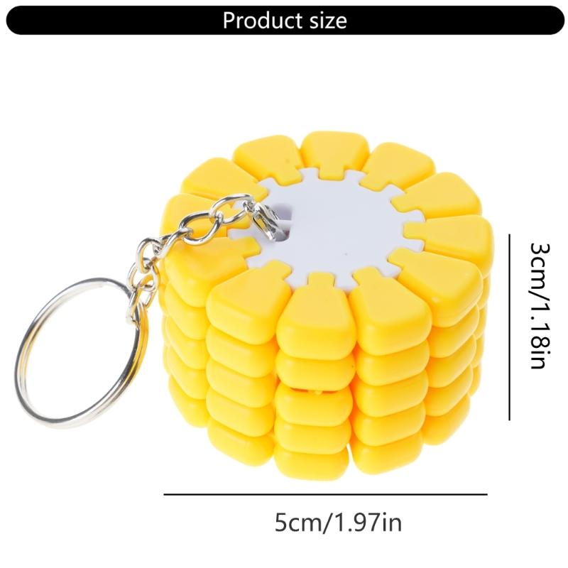 Colorful 3D Rotating Corn Educational Stress Reliever Portable Plastic Puzzle For Training