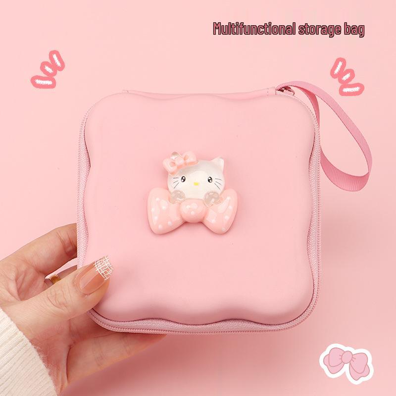 Cute Cartoon Camera & Cable Organizer: Portable, Large Capacity Storage Bag
