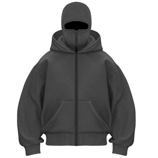 A Fashionable and Comfortable Men's Double-hooded Sweatshirt for Autumn and Winter