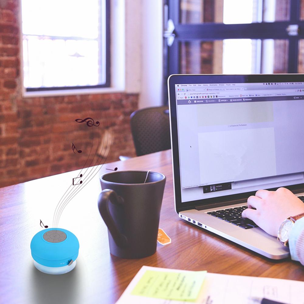 Portable Wireless Bluetooth Speaker Built-in Mic Waterproof For Outdoor & Shower