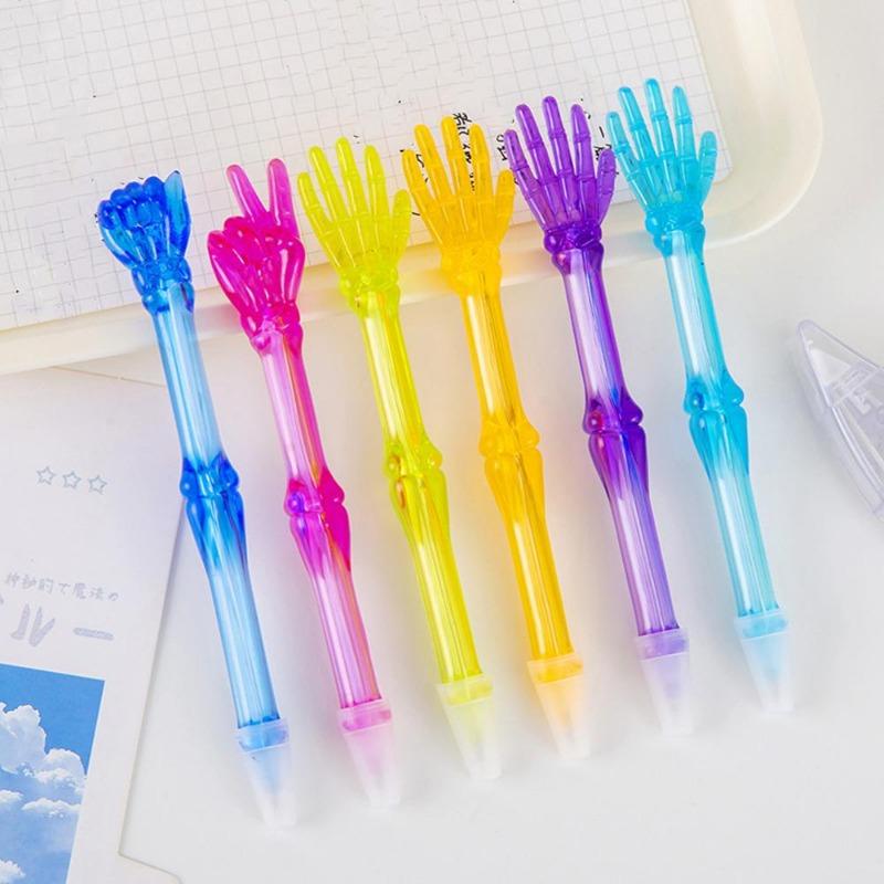 1Pc Creative Finger Bones Ballpoint Pen  Rock Paper Scissors Ball Pens Stationery Office School Supply Novelty Funny