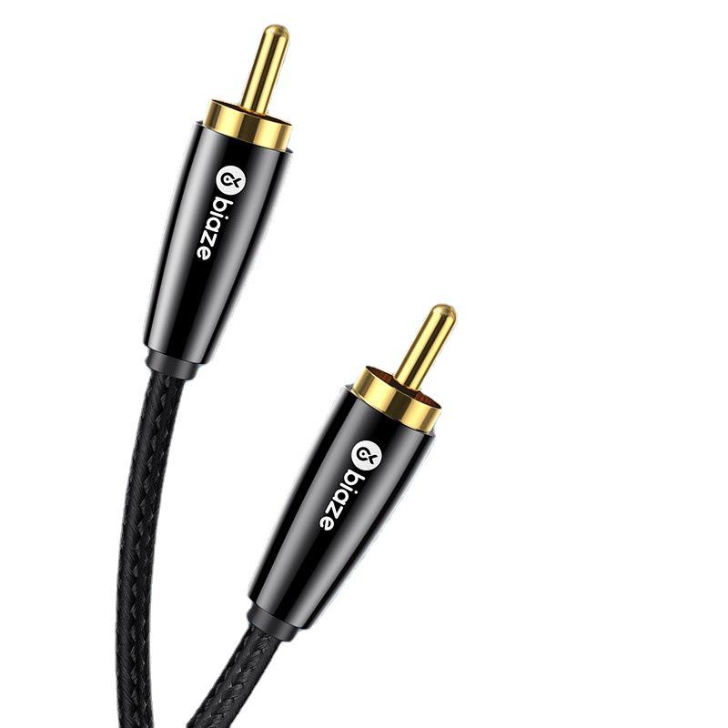 Biaz Cinch RCA Lotus Kopf Stecker-zu-Stecker Digitales Audio Subwoofer Kabel SPDIF 5.1