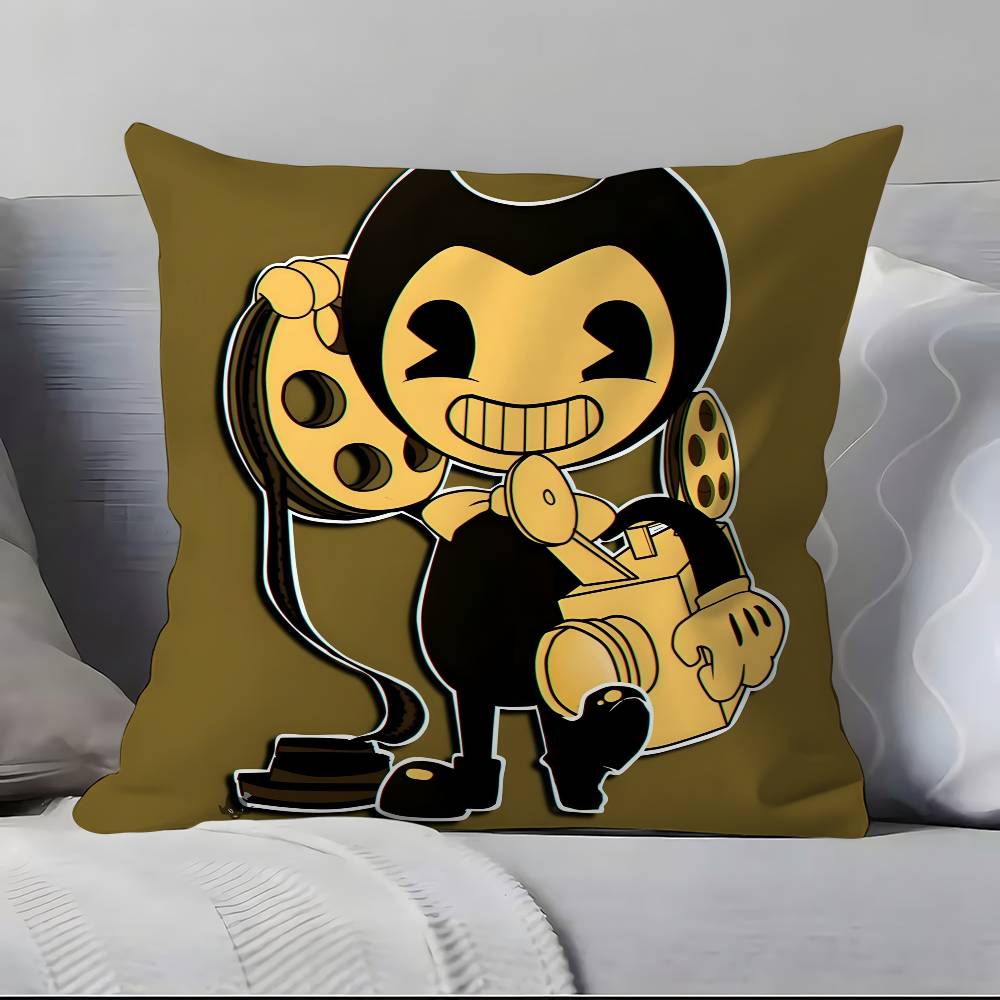 Bendy And The Ink Machine Pillow Case Pillowcase Soft Skin Friendly & Comfortable With A Hidden Zipper