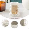 Ceramic Burner for Essential Oils, Tealight Holder, Decoration, Elegant, Removable Decorative Melt