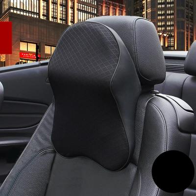 Almofada de encosto de cabeça para assento de carro, almofada de espuma de memória 3D, alívio da dor no pescoço, suporte para pescoço em viagem, tecido de malha respirável, espuma de memória
