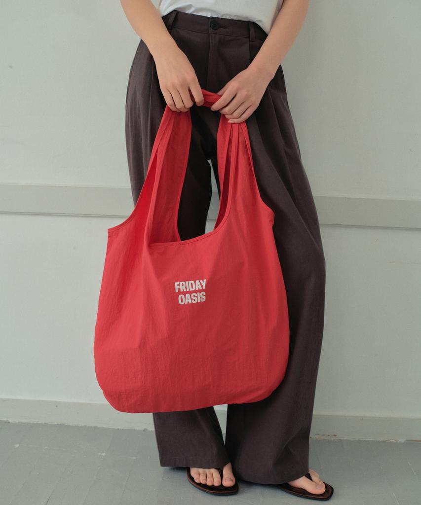 Wednesdayoasisforwomen Weekdays Color Nylon Shoulder Bag_Red(Wb6Ac05)