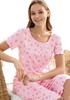 Women's Pajamas XL Viscose Short Sleeve 3/4 Length Pants Soft Nice Delicate