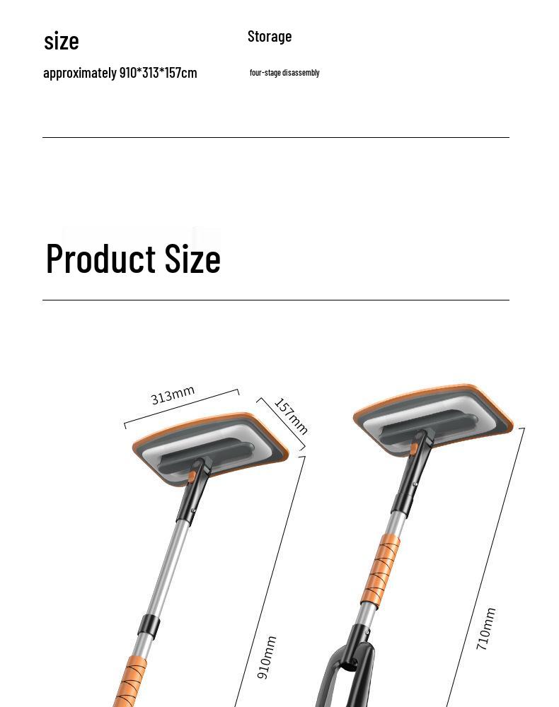 Dwufunkcyjna aluminiowa łopata śnieżna EVA do samochodu: Skutecznie usuwaj uparty lód i szron