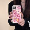 Anime K-Kirby Lovely Phone Case For Iphone 16 15 17 13 14 12 11 Pro Max Plus Black Shell Cover Case