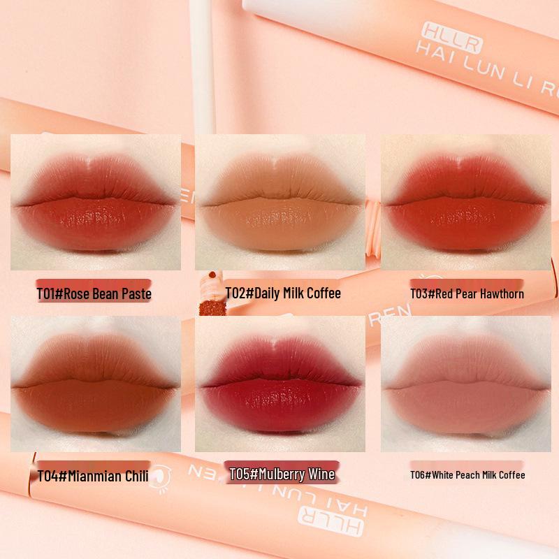 Helen Lady Pink Velvet Matte Moisturizing Lip Glaze - Non-Stick Cup Lipstick for Students.