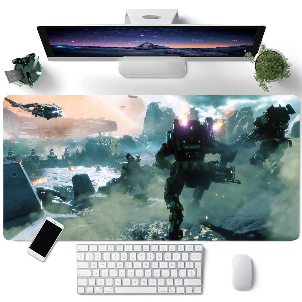 Game Titanfall 2 Mousepad Large Keyboard Desk Mat Gaming Mouse Pad LockEdge Non-slip Mat