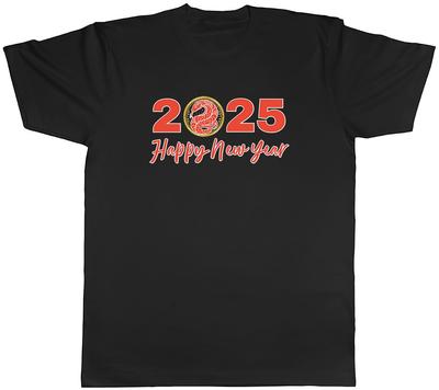 Jahr der Schlange 2025 Herren T-Shirt Frohes Chinesisches Neujahr T-Shirt Geschenk