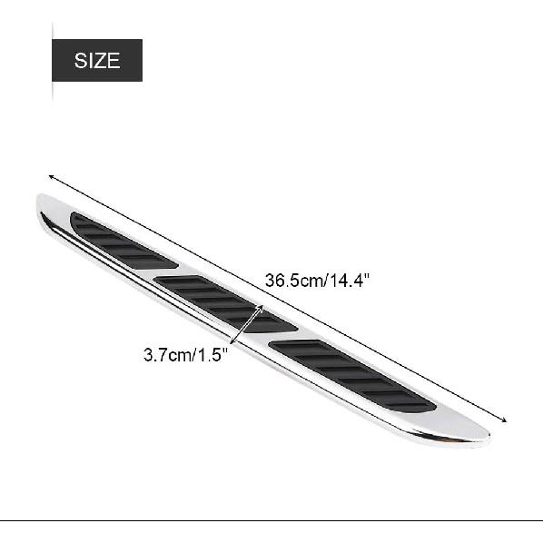 Ejoyous Car Exterior Decorative Trim, 2pcs Car Exterior Hood Side Door Air Vent Cover Intake Grille Decorative Trim Sticker, Auto Decorative