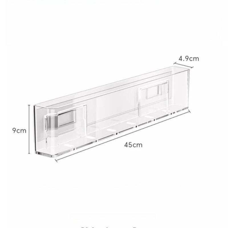 Bohrloses transparenter Acryl-Wandregal Wanddisplay-Organizer für Bücher Zeitschriften CDs & Schallplatten Passt hinter Türen & in Flure