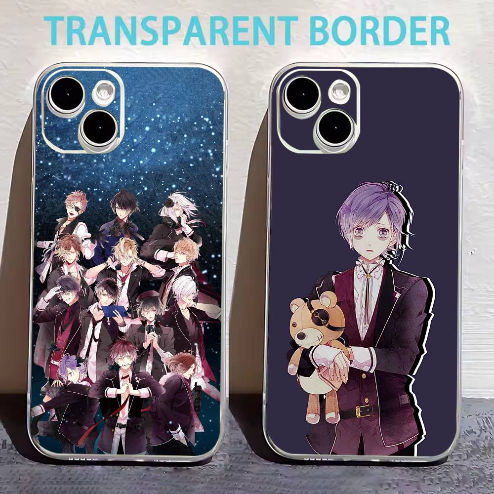 Diabolik Lovers Phone Case For iPhone17,16,15,14,13,12,11 Plus,Pro Max Soft Transparent Cover