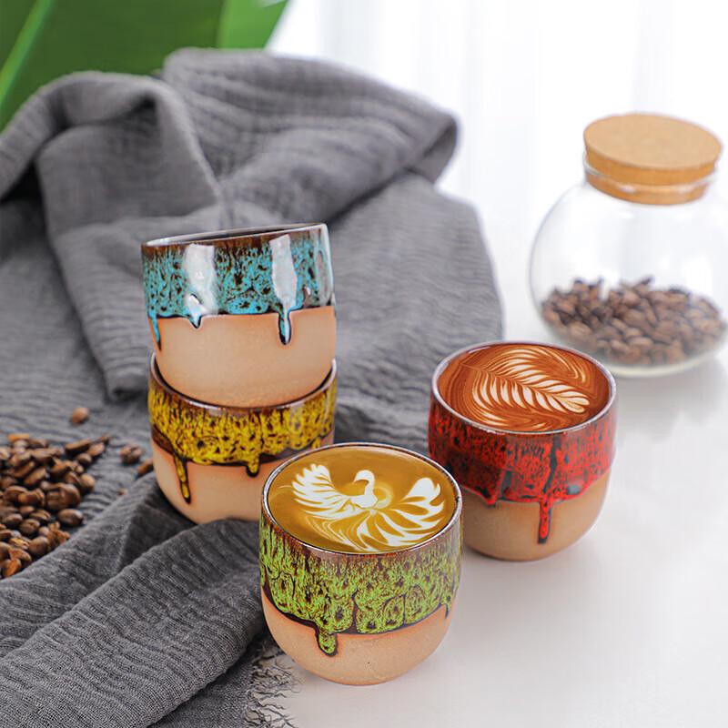 Shangkai Retro Flow Glaze Ceramic Coffee Master Cup