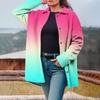 Women's Velvet Fashion Casual Long Sleeve Button Jacket