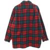 PENDLETON 50s Vintage Wool Blend Check Pattern Long sleeve Open collar shirt Men's Used