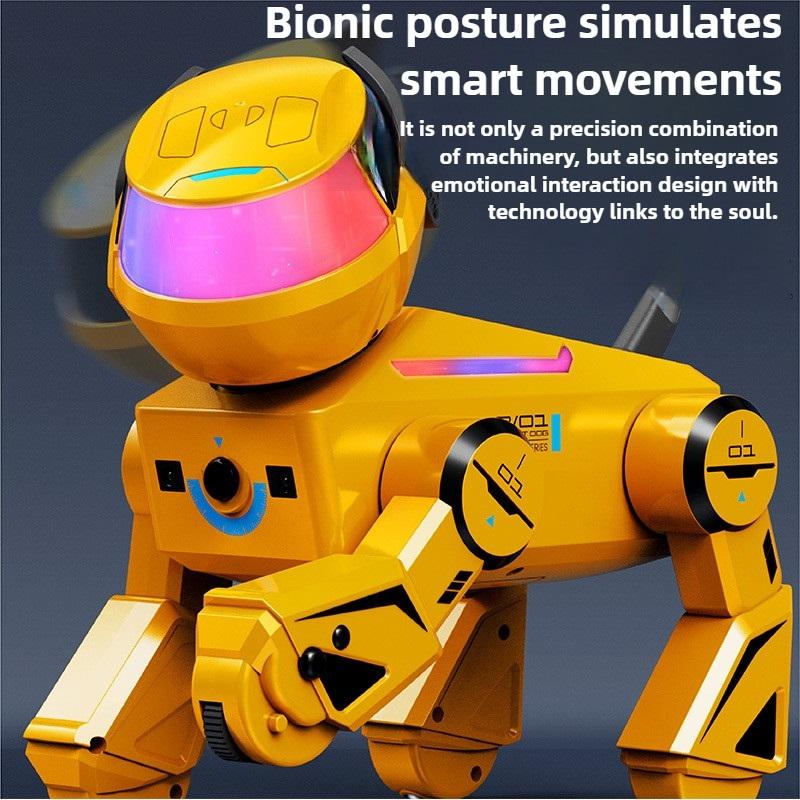Cool Stuff Toy Car Funny Gift-Kawaii AI Intelligent Rc Robot Dog,Bluetooth Speaker Cyber Robot,remote Control Car,Toys For Boys