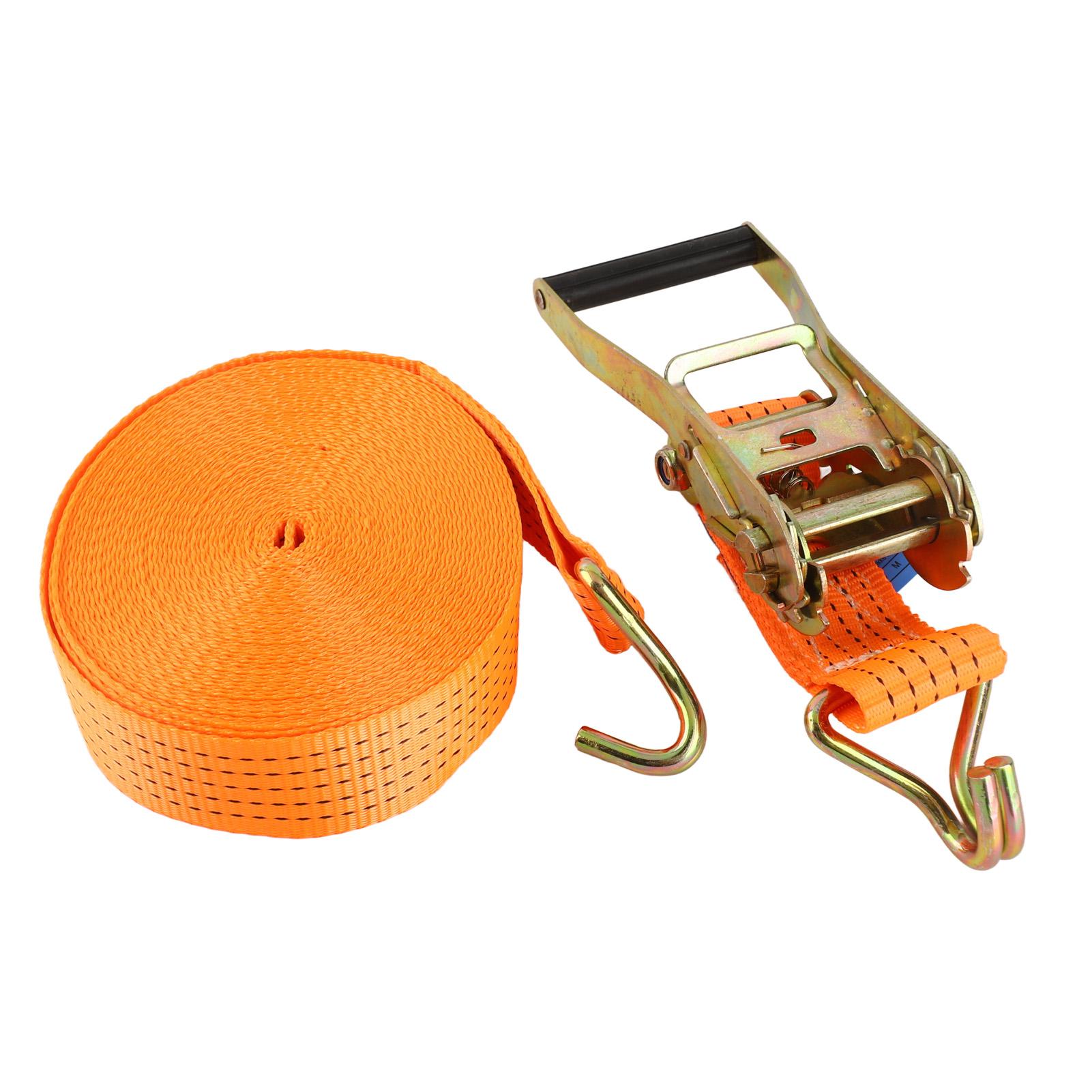 

15М Автомобильные крепежные ремни Сверхпрочные 6613.86 фунтов прочности Крюки в два ряда Крепежные ремни Натяжитель