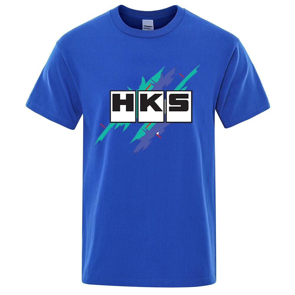 2026 Sommer Neu HKS Power und Sport Druck Unisex Neu Beliebt Normales kurzärmeliges Shirt Radfahren Laufen Sport T-Shirt