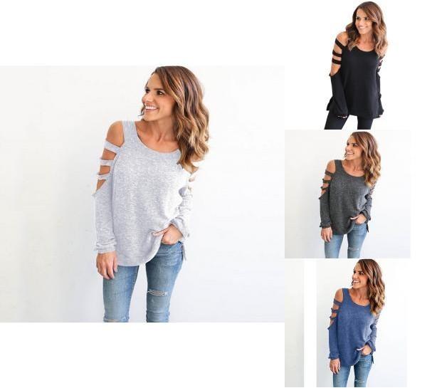 Women's Soft Breathable Long Sleeve Sexy Top T-shirt
