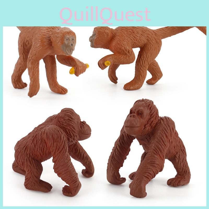 Plastic Monkey Model Figure For Collectors Shelf And Kids Playroom Decor