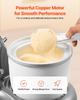 Ice Cream Maker, 1.7 L Capacity, 6-Speed Electric Stand Mixer, with LED Digital Display & Timer, Mixing Paddle, Dough Hook, Splash Guard, for Homemade