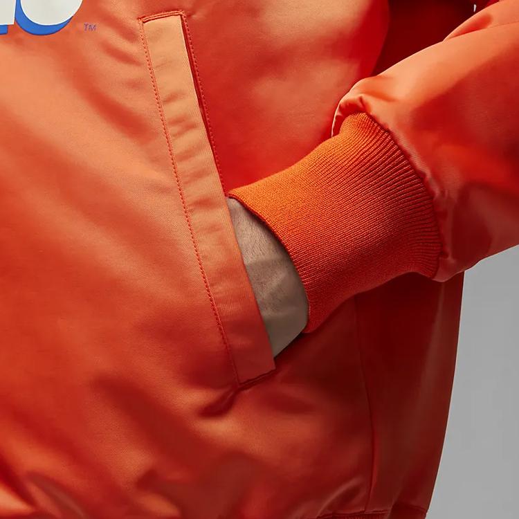 Jordan Alphabet Print Casual Jacket Men Jackets Orange DV7579-817