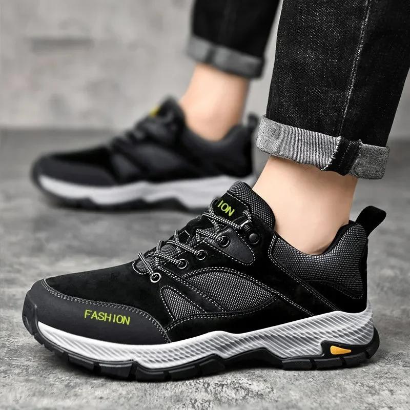 Men Work Sneakers Casual Shoes Men Autumn Outdoor Sports Hiking Shoes Breathable Shoe Male Sports Tenis Shoes Zapatillas Hombre
