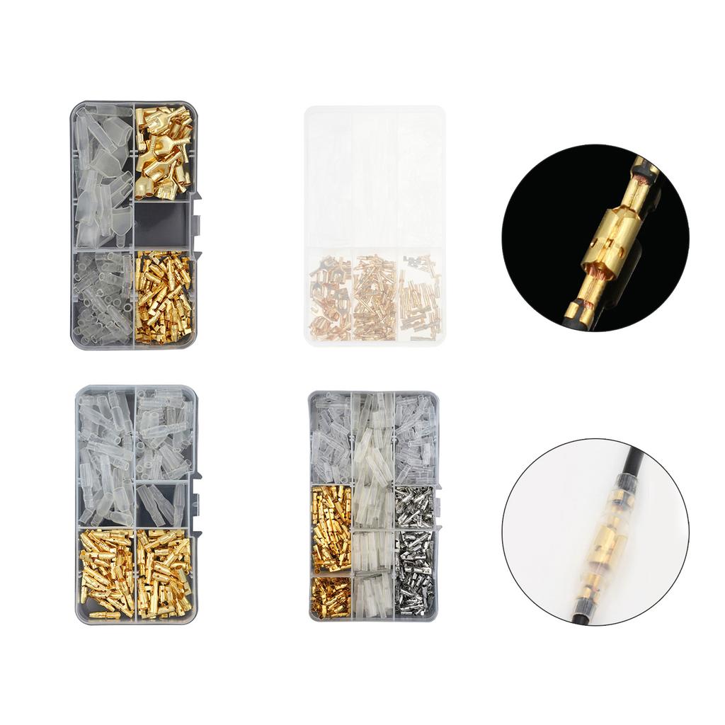 Male and Female Terminal Connectors with Insulation Sleeve Crimp Terminal Automotive Electrical Connectors Enduring