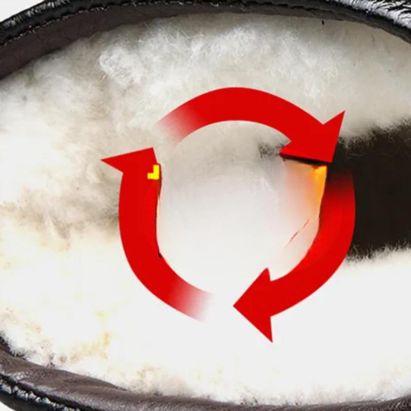 Genuine Leather Men Boots Super Warm Ankle Boots for Men Wool Snow Boots Dress Shoes Winter Shoes Men Casual Shoes 2024