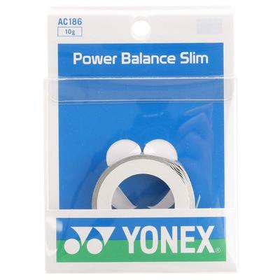 YONEX Power Balance Slim Tenis i Badminton AC186 Rakieta, 10g, Srebrna,