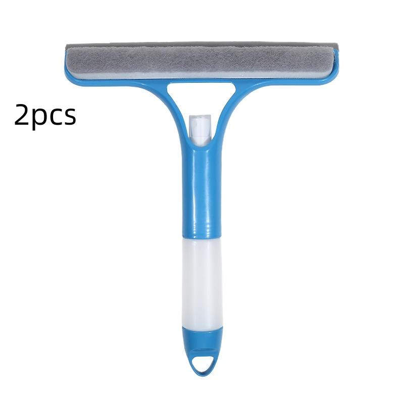 Mini Window Cleaning Squeegee 3 in 1 Multi Function Glass Mirror Microfiber Scrub Household Car Cleaner Tools
