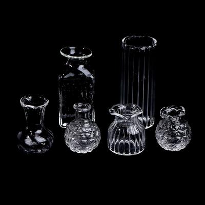 1:12 Casa de bonecas miniatura vaso de flores bacia de vidro móveis faça você mesmo brinquedos