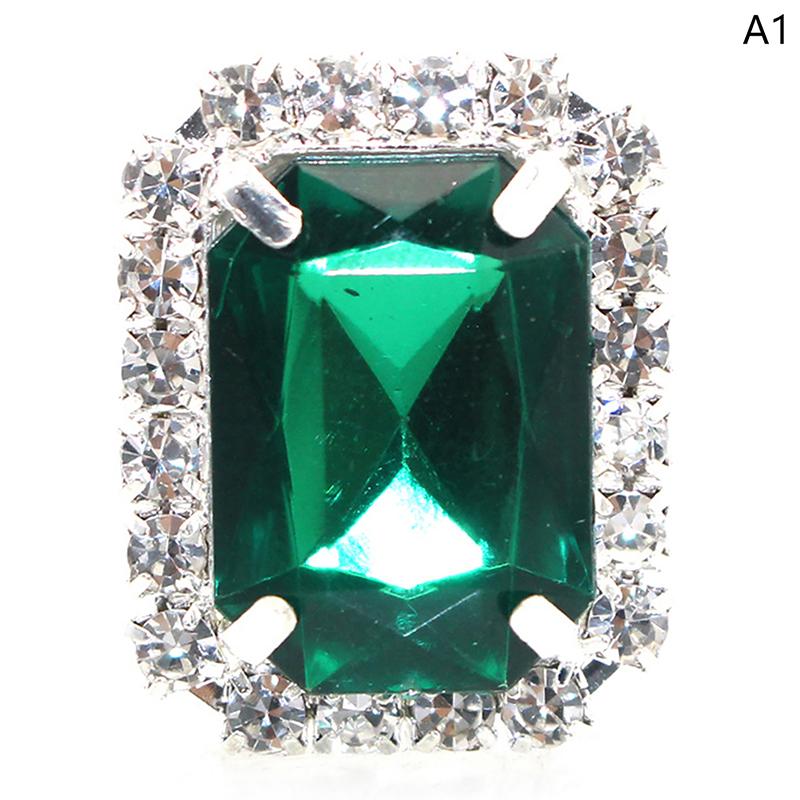 

Прямоугольная акриловая кнопка с плоским дном, металлическая, для самостоятельного изготовления, аксессуары для одежды, шитье одежды, серебряная нижняя часть, ювелирные изделия as the picture