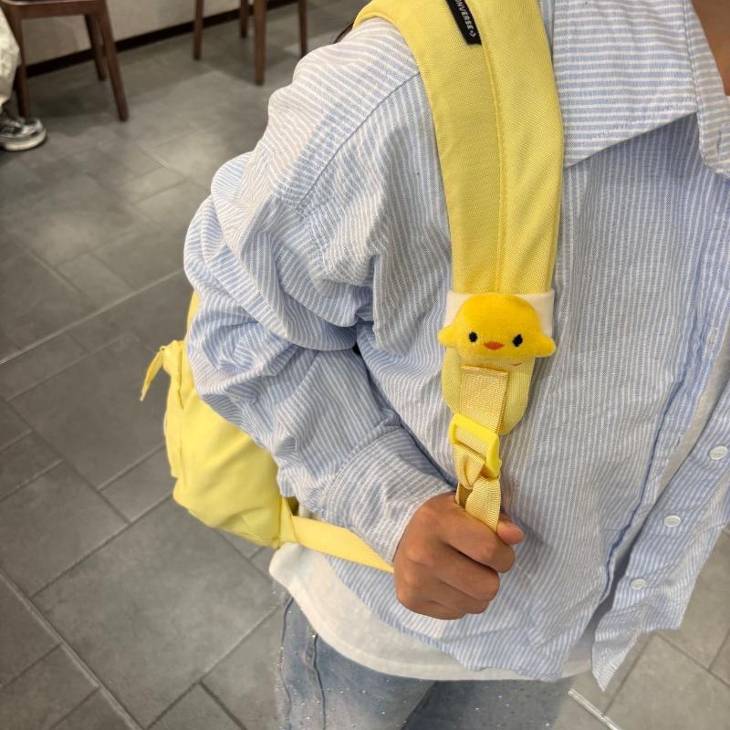 1Pc Cute Yellow Chick Pendant Velcro Backpack Decoration Bag Accessory Lovely Ornament Gift For Close Friends Bag Gifts