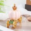Home Decoration Enamel Diamond Inlaid Pumpkin Carriage Jewelry Box Fairy Tales Prop Decorations