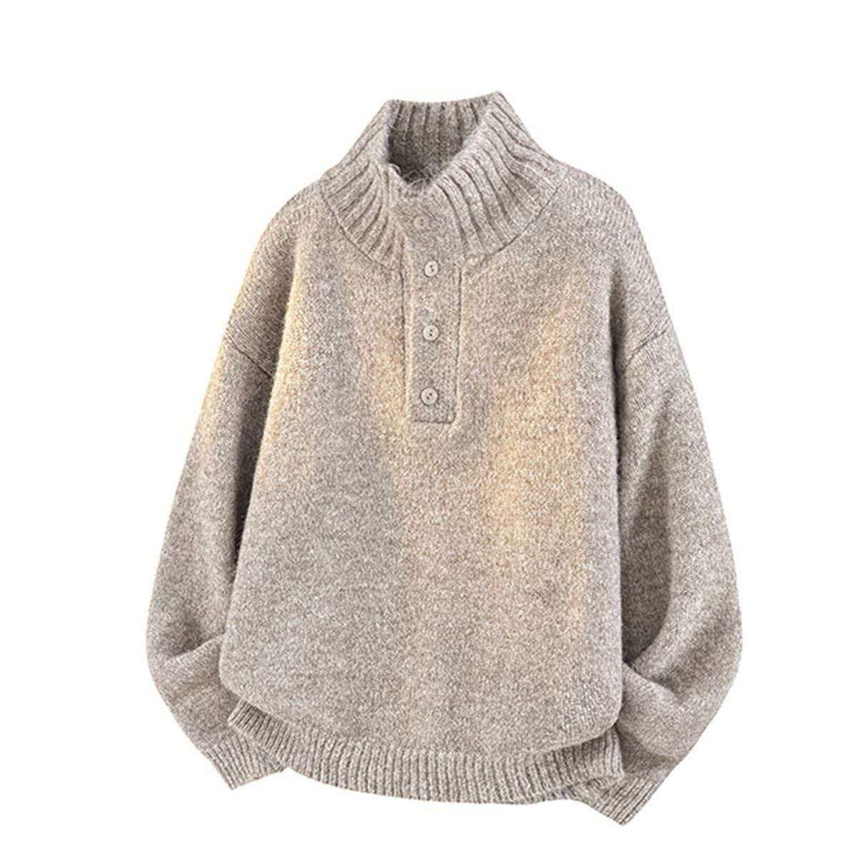 

Men s and Women s Retro High-Neck Wool Sweater - Trendy, Warm, Versatile Knitwear for Autumn and Winter 3XL 150-165 lbs