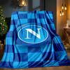Coperta con Emblema del Napoli Calcio Coperta in Flanella da Esterno per Campeggio, Escursionismo, Feste in Giardino, Essenziali per Picnic, regalo per famiglia e amici