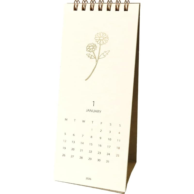 El Commune Matca 2026 Tabletop Calendar Flora CAL-163