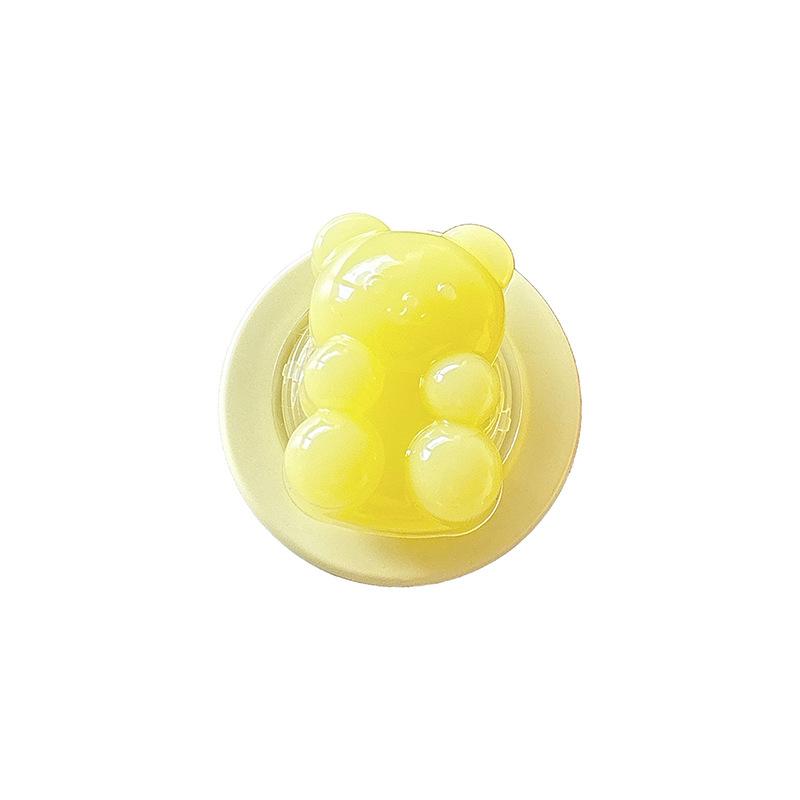 Solid Color Bear Mobile Phone Airbag Bracket Magnetic Suction Telescopic Suitable For Magsafe Simple Desktop Watching Drama Support Frame