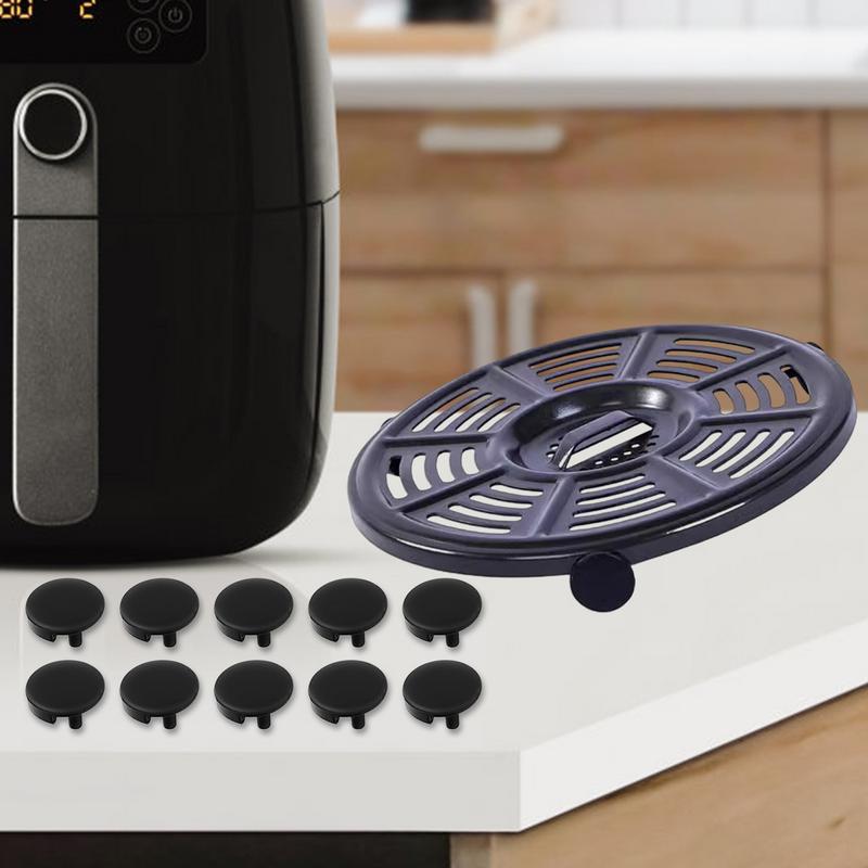 Air Fryer Rubber Cushion Air Fryer Tray Rubber Bumpers 10pcs Air Fryer Rubber Feet Tabs Tips Parts Accessories For Air Fryer Tra