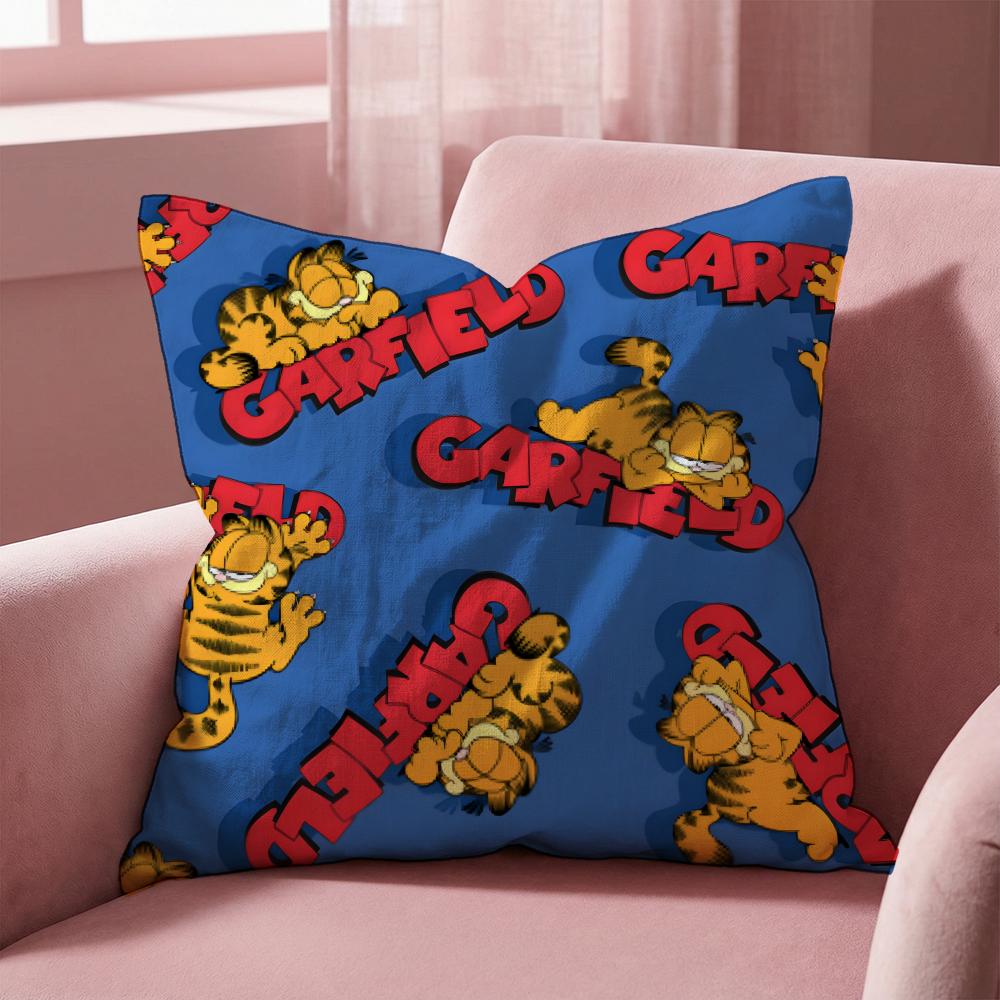 Garfield Cushion Cover MultiScene Pillow Cover for Home Car Reversible Soft Durable for Daily Use