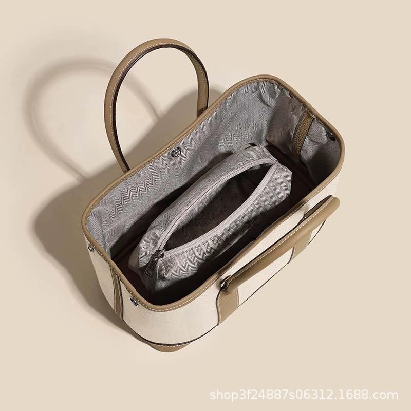 2024 Neue Damen Tasche Einzel Schulter Schräg über Körper Tragbare Canvas Gartentasche Tragbare Einkaufstasche Beuteltasche
