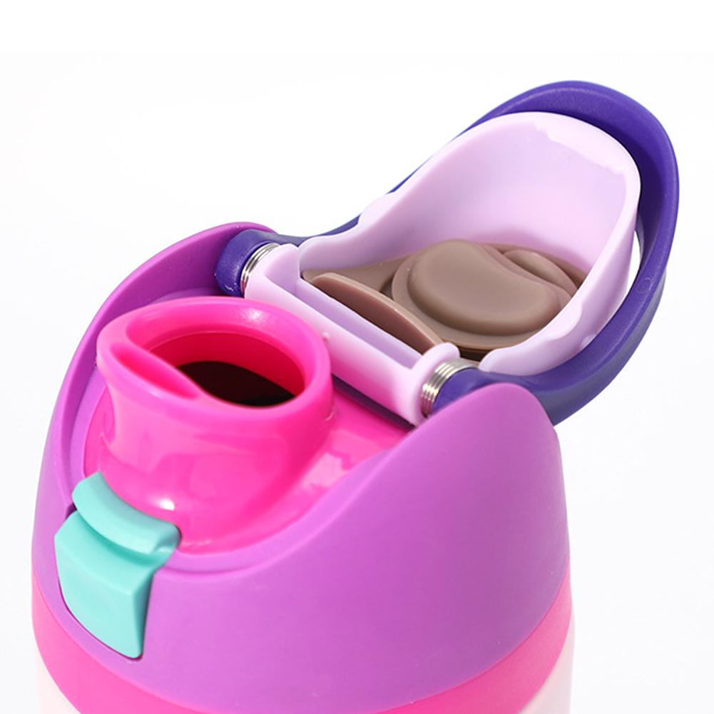 Thermosbecher 24oz Doppelschichtiger Edelstahl Weltraumkessel Wasserflasche mit Strohhalm Auto Outdoor Sport Camping Sport